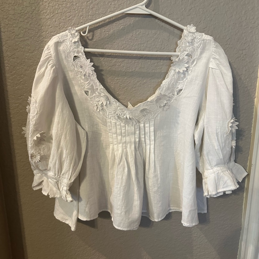 Sophie Floral Appliqué Cotton Top
Free People Size XS - Picture 3 of 6